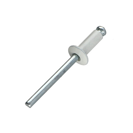 Blindklinknagels Aluminium Staalstaaf 4,8X35 espessura de serrilha 25 con 30 Cabeça redonda padrão branco