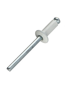 Blindklinknagels Aluminium Staalstaaf 3,2 x 6 espessura de serrilha 1 con 3 Cabeça redonda padrão branco 2