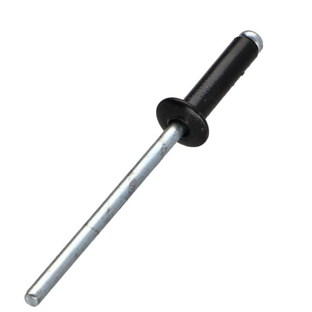Blindklinknagels Aluminium Staalstaaf 4X12 Cabeça redonda padrão CLOU4F Preto