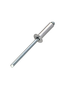 Blindklinknagels Aluminium Staalstaaf 3X6 espessura de serrilha 1,5 con 3 cabeça fresada ALX 2