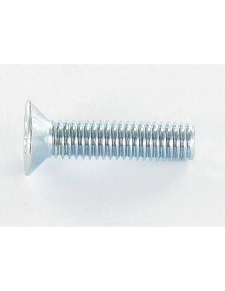 Parafuso de metais cabeça fresada TORX T20 M4X10 classe 10.9 Aço zinco branco