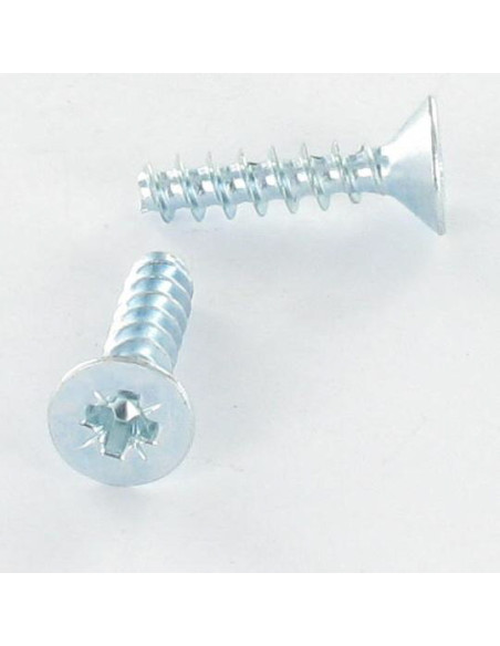 Parfuso de pvc cabeça fresada Pozi 3,5 x 12 Aço zinco branco
