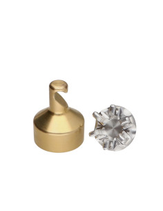 Gancho decorativo Bronze con fissaggio para placa de gesso L'ATTACHANTE