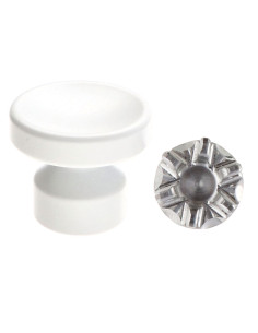 Cabide decorativo Alumínio branco con fissaggio para placa de gesso L'ATTACHANTE