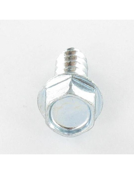 Parafuso de chapa cabeça hexagonal flange com gola 3,5 x 13 Aço zinco branco