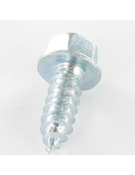 Parafuso de chapa cabeça hexagonal flange com gola 3,5 x 13 Aço zinco branco