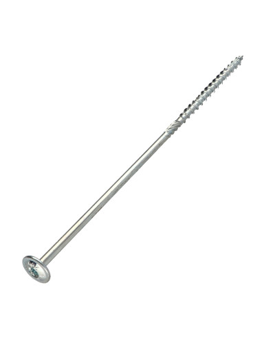 Parafusos de madeira e aglomerado TEKOR cabeça disco TORX T40 cut ponto antifenda tipo 17 8X340 rosca parcial Aço