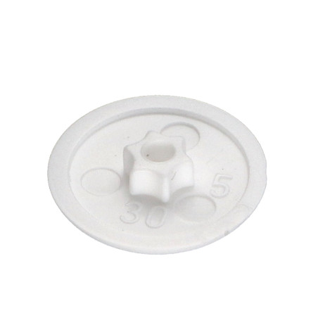Tampa para Cabeça de Parafuso TORX T30 diâmetro da cabeça 16,5 Polietileno branco