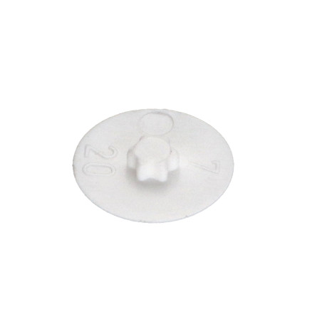 Tampa para Cabeça de Parafuso TORX T20 diâmetro da cabeça 12 Polietileno RAL9010 branco puro