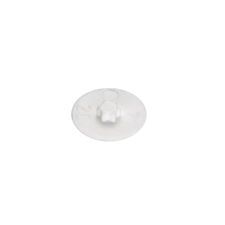 Tampa para Cabeça de Parafuso TORX T15 diâmetro da cabeça 12 Polietileno RAL9010 branco puro