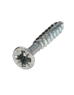 Parafusos de madeira e aglomerado TEKOR cabeça fresada dentado Pozi PZ6 3,5 x 30 cut ponto antifenda tipo 17 rosca