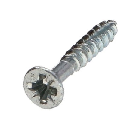 Parafusos de madeira e aglomerado TEKOR cabeça fresada dentado Pozi PZ6 3,5 x 30 cut ponto antifenda tipo 17 rosca