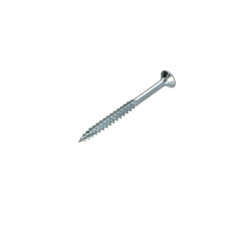 Parafusos de madeira e aglomerado TEKOR cabeça fresada dentado Pozi PZ6 5X70 roscado sobre 45 cut ponto antifenda
