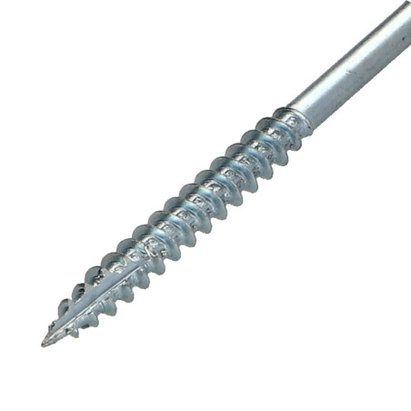 Parafusos de madeira e aglomerado TEKOR cabeça fresada dentado Pozi PZ6 5X70 roscado sobre 45 cut ponto antifenda