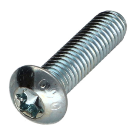 Parafuso de metais cabeça panela TORX T40 M8X35 classe 10.9 Aço zinco branco