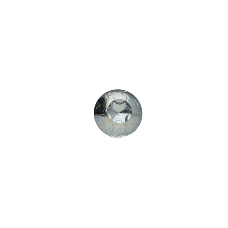 Parafuso de metais cabeça panela TORX T25 M5X6 classe 10.9 Aço zinco branco