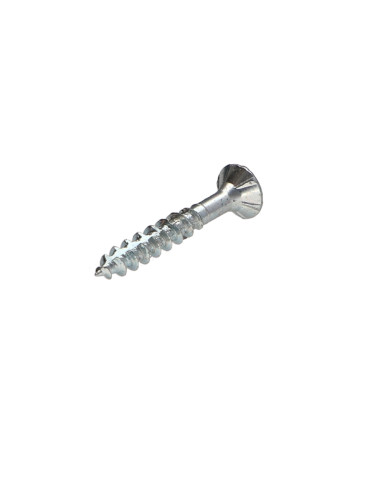 Parafusos de madeira e aglomerado TEKOR cabeça fresada dentado Pozi PZ6 3,5 x 20 cut ponto antifenda tipo 17 rosca