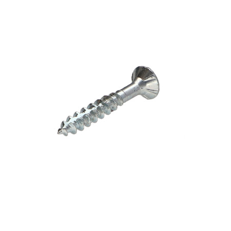 Parafusos de madeira e aglomerado TEKOR cabeça fresada dentado Pozi PZ6 3,5 x 20 cut ponto antifenda tipo 17 rosca
