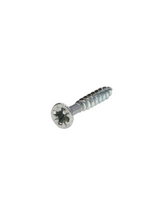 Parafusos de madeira e aglomerado TEKOR cabeça fresada dentado Pozi PZ6 3,5 x 25 cut ponto antifenda tipo 17 rosca