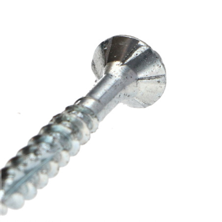 Parafusos de madeira e aglomerado TEKOR cabeça fresada dentado Pozi PZ6 3,5 x 25 cut ponto antifenda tipo 17 rosca