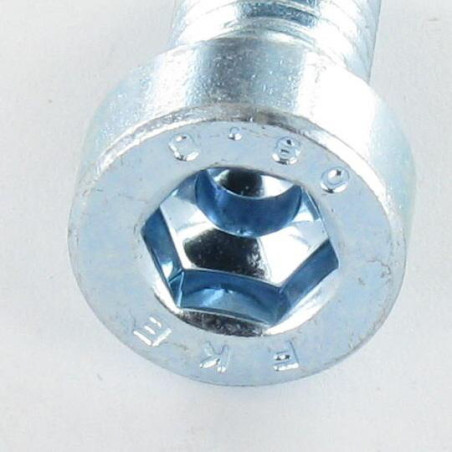 Parafuso de metais Parafuso cabeça oca sextavada BAIXO/BURACO chave de 10 M12X30 Classe 8.8 Aço zinco branco