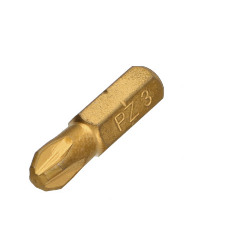 Ponteira Qualidade industrial 1/4" C6.3 Titânio Pozi PZ7 comprimento 25