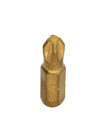 Ponteira Qualidade industrial 1/4" C6.3 Titânio Pozi PZ7 comprimento 25