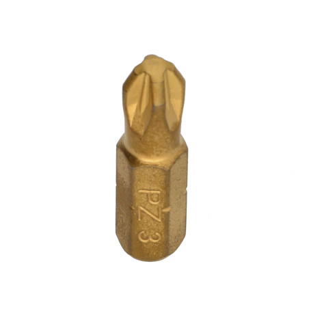 Ponteira Qualidade industrial 1/4" C6.3 Titânio Pozi PZ7 comprimento 25