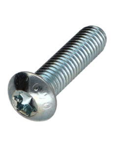 Parafuso de metais cabeça panela TORX T40 M8X30 classe 10.9 Aço zinco branco