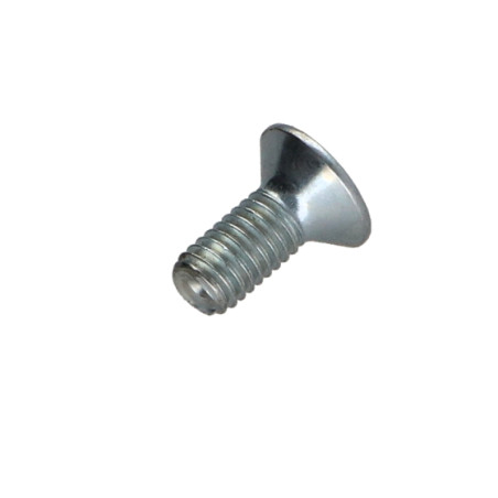 Parafuso de metais cabeça fresada hexagonal oca FHC chave de 2 M3X8 rosca total classe 10.9 Aço zinco branco