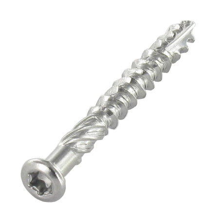 Parafuso de terraço pico cut TEKOR cabeça fresada dentado TORX T25 5X40 cut ponto antifenda tipo 17 Aço inoxidável
