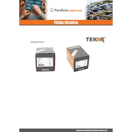 Parafuso de terraço pico cut TEKOR cabeça fresada dentado TORX T25 5X40 cut ponto antifenda tipo 17 Aço inoxidável