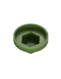 Capa cabeça hexagonal Polietileno RAL6011 verde água Para parafusos autoperfurantes ou para chapa Ø 6.3 2