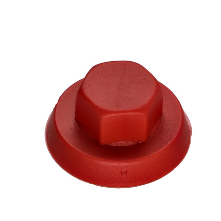 Capa cabeça hexagonal Polietileno RAL3003 Para parafusos autoperfurantes ou para chapa Ø 4,8-5,5