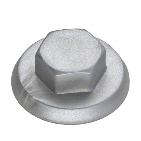 Capa cabeça hexagonal Polietileno RAL9006 alumínio branqueado Para parafusos autoperfurantes ou para chapa Ø 6.3