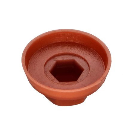 Capa cabeça hexagonal Polietileno RAL8004 castanho cobre Para parafusos autoperfurantes ou para chapa Ø 4,8-5,5