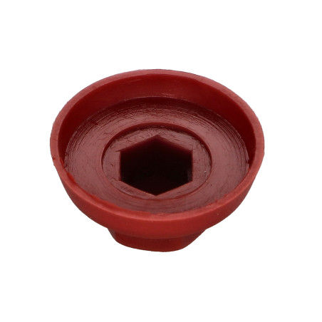 Capa cabeça hexagonal Polietileno RAL3011 vermelho acastanhado Para parafusos autoperfurantes ou para chapa Ø