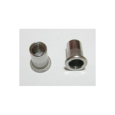 Porca rebite M6X14,5 ALPC 30 Alumínio espessura de serrilha 0,5 con 3