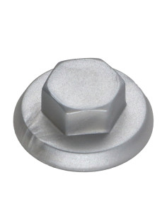 Capa cabeça hexagonal Polietileno RAL9006 alumínio branqueado Para parafusos autoperfurantes ou para chapa Ø