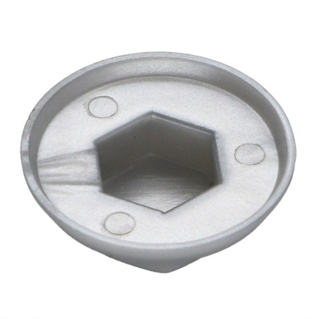 Capa cabeça hexagonal Polietileno RAL9006 alumínio branqueado Para parafusos autoperfurantes ou para chapa Ø