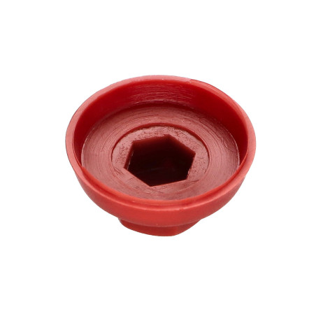 Capa cabeça hexagonal Polietileno RAL3009 vermelho oxidado Para parafusos autoperfurantes ou para chapa Ø 6.3