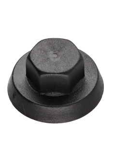 Capa cabeça hexagonal Polietileno RAL9005 preto escuro Para parafusos autoperfurantes ou para chapa Ø 4,8-5,5