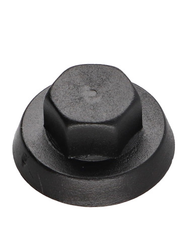 Capa cabeça hexagonal Polietileno RAL9005 preto escuro Para parafusos autoperfurantes ou para chapa Ø 4,8-5,5