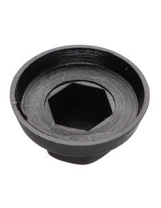 Capa cabeça hexagonal Polietileno RAL9005 preto escuro Para parafusos autoperfurantes ou para chapa Ø 4,8-5,5 2
