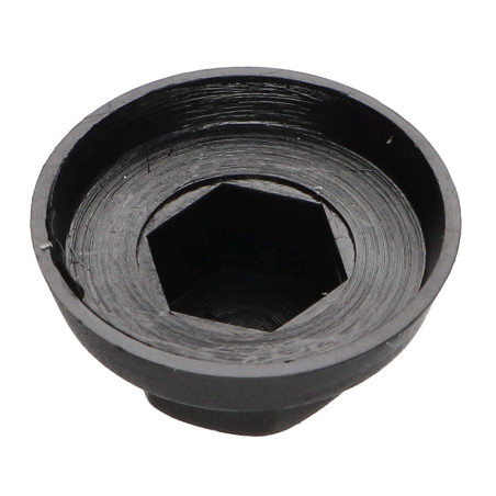 Capa cabeça hexagonal Polietileno RAL9005 preto escuro Para parafusos autoperfurantes ou para chapa Ø 4,8-5,5