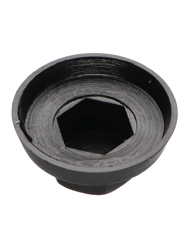 Capa cabeça hexagonal Polietileno RAL9005 preto escuro Para parafusos autoperfurantes ou para chapa Ø 6.3