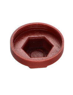 Capa cabeça hexagonal Polietileno RAL8012 castanho avermelhado Para parafusos autoperfurantes ou para chapa Ø 6.3 2
