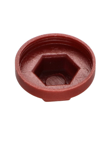 Capa cabeça hexagonal Polietileno RAL8012 castanho avermelhado Para parafusos autoperfurantes ou para chapa Ø 6.3