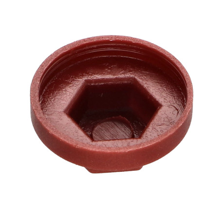 Capa cabeça hexagonal Polietileno RAL8012 castanho avermelhado Para parafusos autoperfurantes ou para chapa Ø 6.3