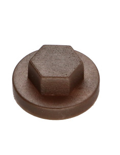Capa cabeça hexagonal Polietileno RAL8014 castanho sépia Para parafusos autoperfurantes ou para chapa Ø 6.3